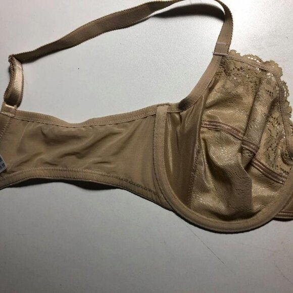 #3459-4 Wacoal Basic Benefits Lace Bra 855290 Beige Size 38C Underwire - Picture 2 of 6